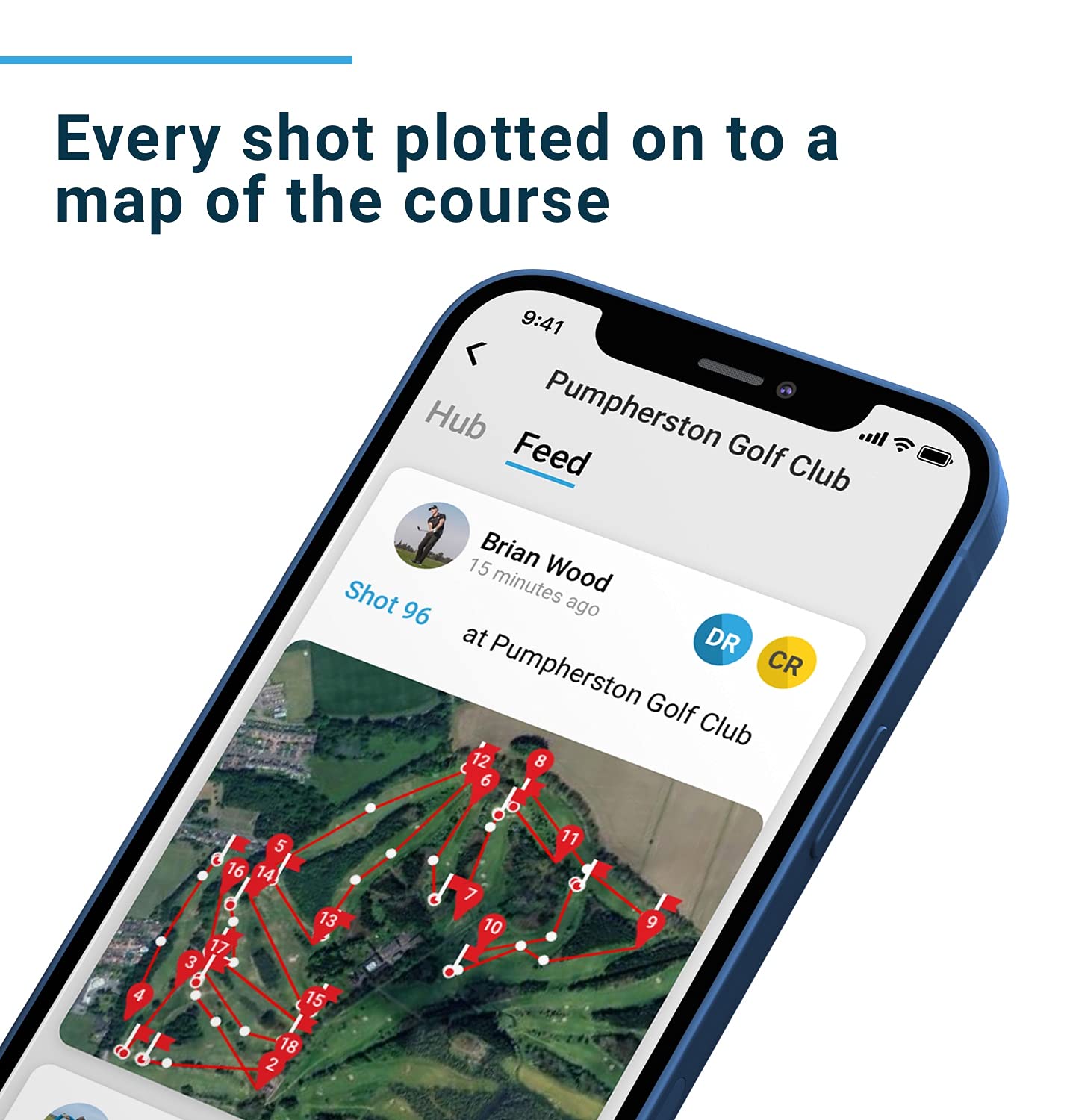 Shot Scope V3 GPS Golf Watch - Automatic Shot Tracking - F/M/B + Hazard Distances - Strokes Gained - iOS and Android Apps - 100+ Statistics, 36,000+ Pre-Loaded Worldwide Courses - No Subscriptions