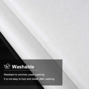 Fusible Interfacing, Non-Woven Polyester Interfacing Fabric Single-Sided Iron on Interfacing for DIY Supplies (60 Inch x 4 Yards, White)