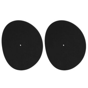 DJ Equipment mat, 2 Pack Turntable Platter Mat Felt Anti-Static Slipmat for LP Record Players 3mm