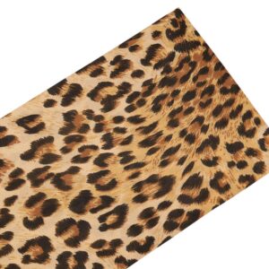 Leopard Print Table Runner-Cotton linen-Long 108 inche Cheetah Print Dresser Scarves,Animal Tablerunner for Kitchen Coffee/Dining/Sofa/End Table Bedroom Home Living Room,Scarf Decor for Holiday Dinner