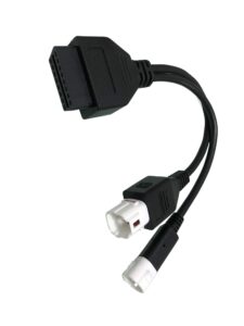 for yamaha 3pin + 4pin 2 in 1 3 pin and 4pin to obd2 motorcycle scanner cable works along with obd scanner
