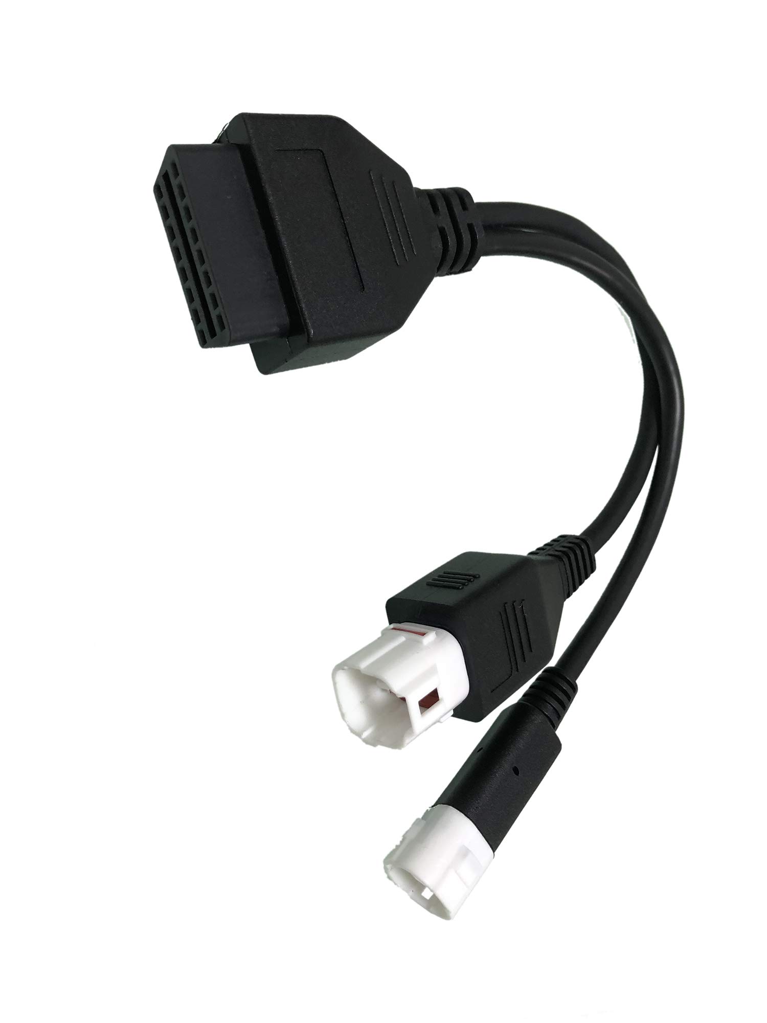 for Yamaha 3pin + 4pin 2 in 1 3 Pin and 4pin to OBD2 Motorcycle Scanner Cable Works Along with OBD Scanner