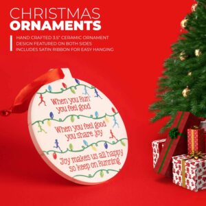 Running Ceramic Ornament | to Be a Runner Christmas Ornament