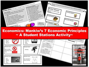economics: mankiw's 7 principles | student stations activity | distance learning
