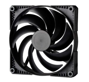 phanteks (ph-f140sk_bbk_pwm) sk140 pwm fan – 140mm fan, high airflow nine-blade design, rubber dampening washers - black