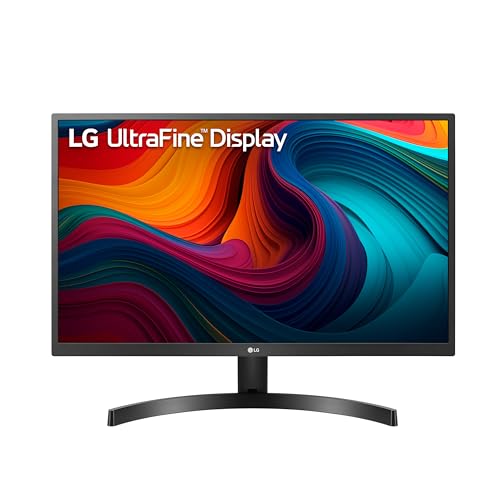 LG 27UK500-B Monitor 27” UltraFine (3840 x 2160) IPS Display, AMD FreeSync Technology, sRGB 98% Color Gamut, HDR 10, OnScreen Control, Wall Mountable - Black