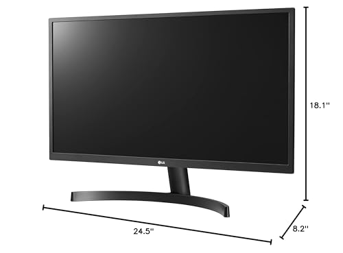 LG 27UK500-B Monitor 27” UltraFine (3840 x 2160) IPS Display, AMD FreeSync Technology, sRGB 98% Color Gamut, HDR 10, OnScreen Control, Wall Mountable - Black