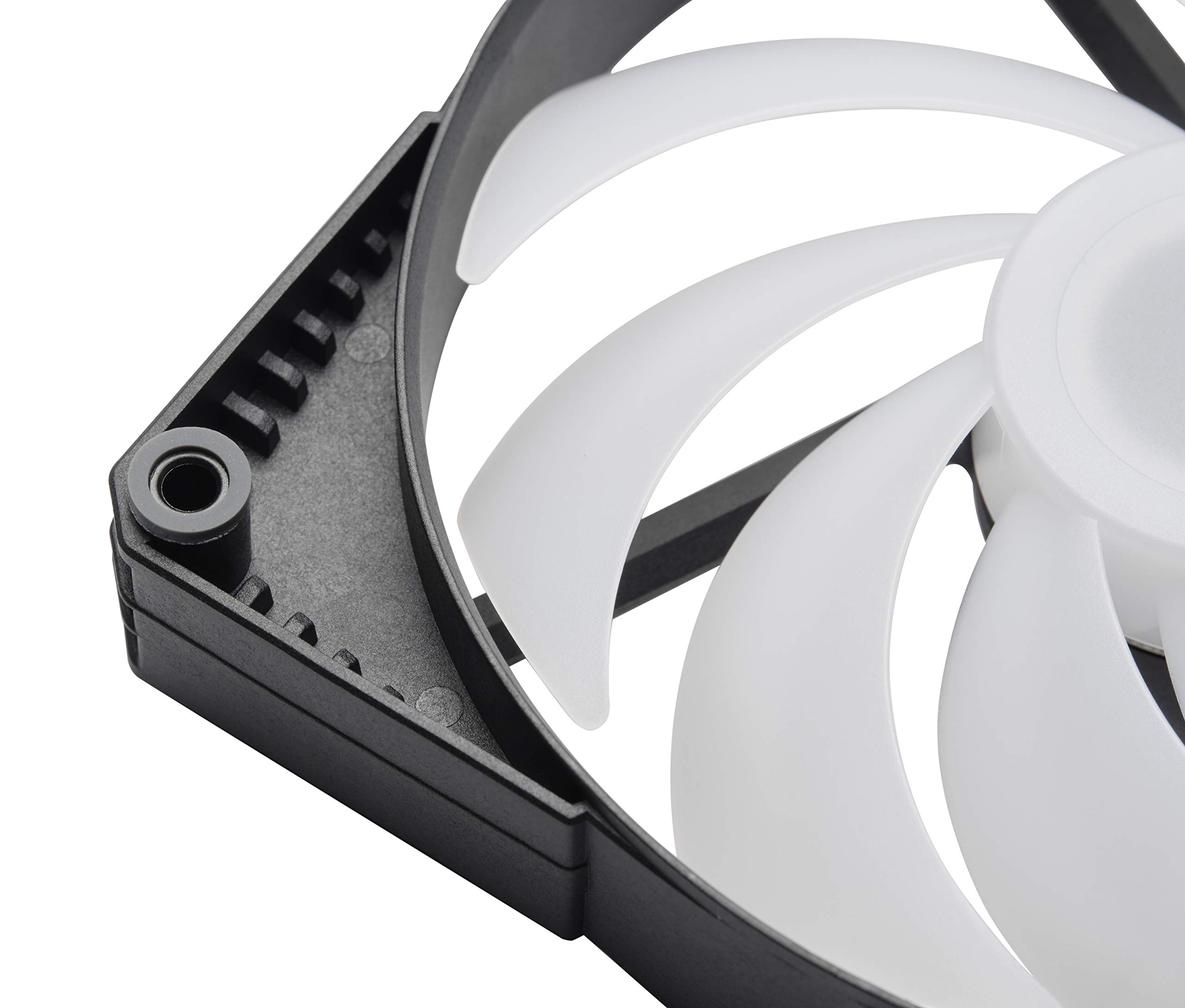 Phanteks (PH-F140SK_DRGB_PWM) SK140 DRGB PWM Fan, 140mm Fan, high Airflow Nine-Blade Design, DRGB Lighting, Rubber dampening washers - Black