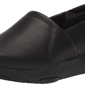 Dr. Scholl's Shoes Women's Dive In Slip-Resistant Slip On, Black Smooth, 11 Wide