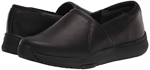 Dr. Scholl's Shoes Women's Dive In Slip-Resistant Slip On, Black Smooth, 11 Wide