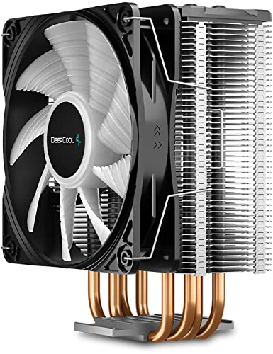 DEEP Cool GAMMAXX GTE V2 CPU Air Cooler with 4 Heatpipes and a 120mm RGB PWM Fan 4-Pin 12V RGB Motherboard Control for Intel LGA 1200 1151 AMD Ryzen AM4