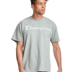 Champion Men's Classic Garment Dye Tee, Ecology Green, Large