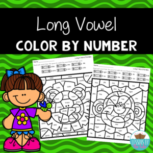long vowel color by number