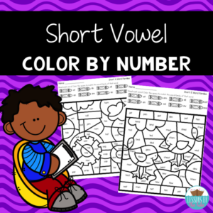short vowel color by number