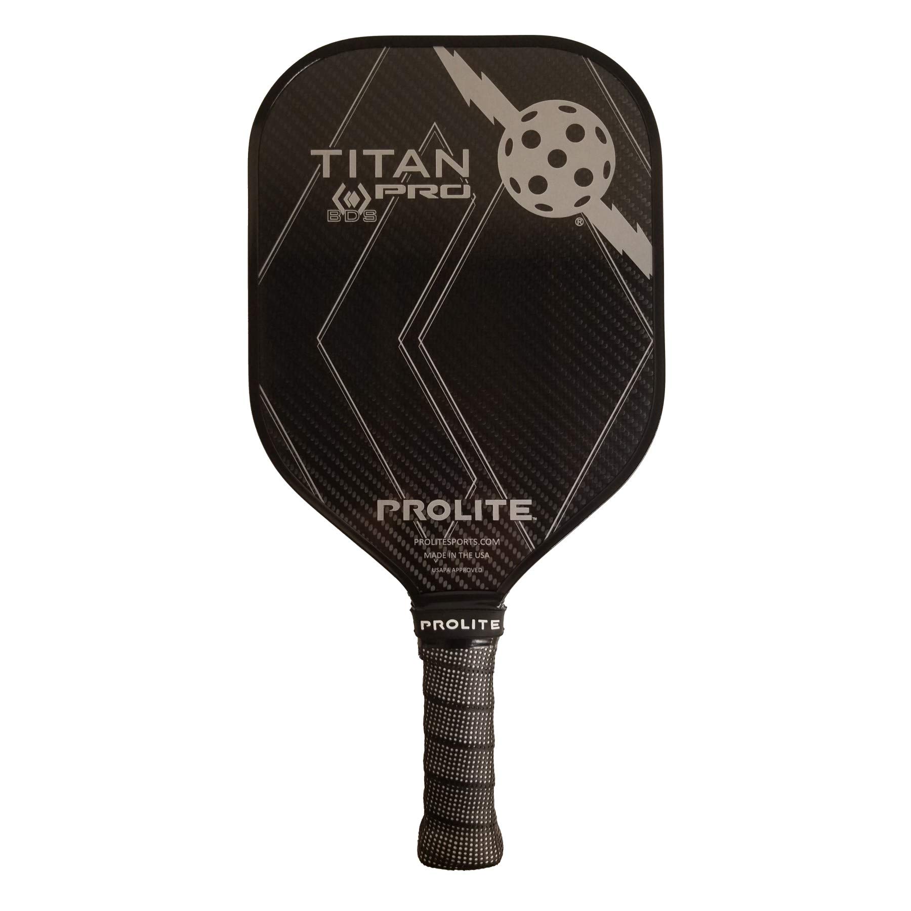 Titan Pro BDS Pickleball Paddle - Premium Metallic Edition (Silver Lining)