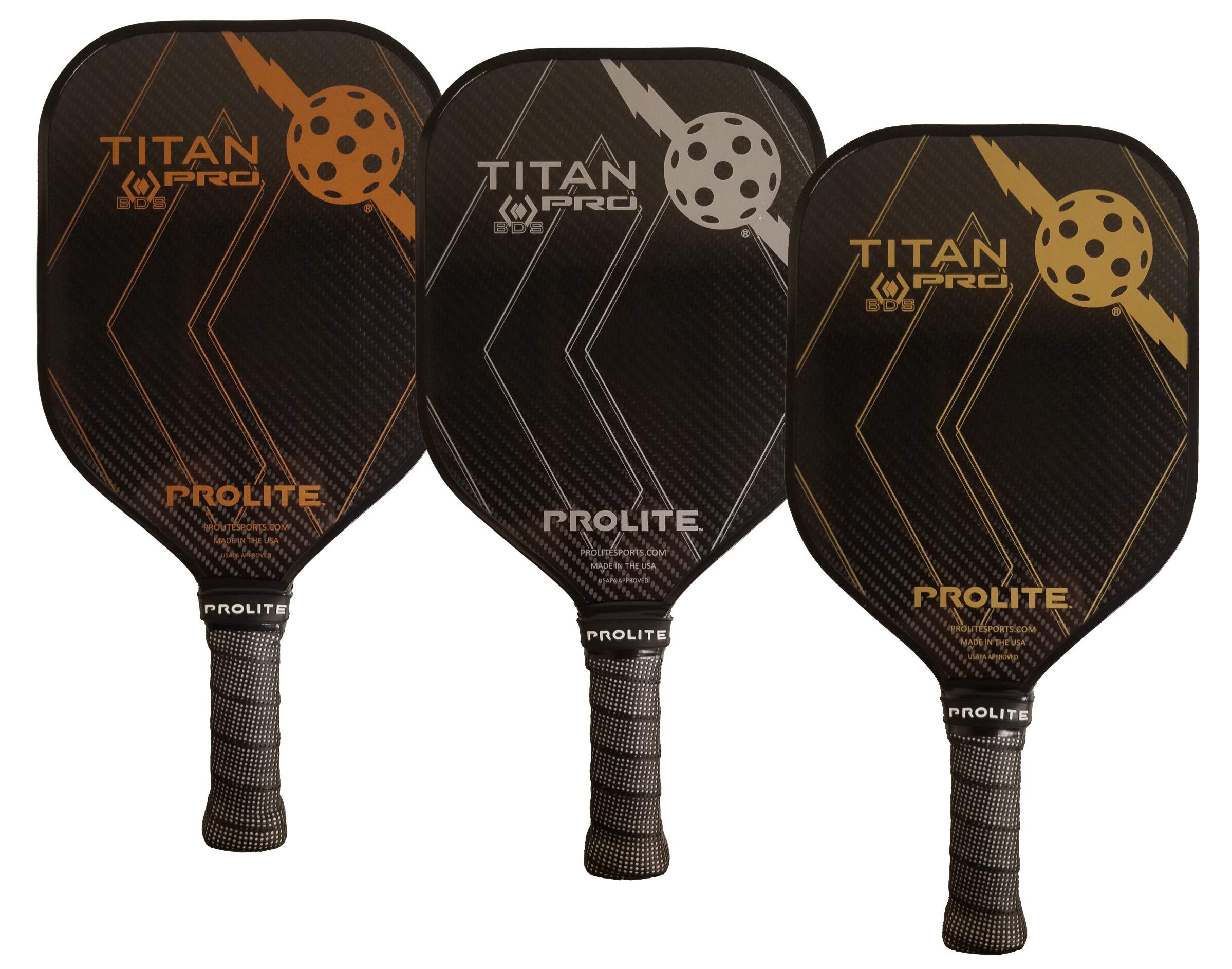 Titan Pro BDS Pickleball Paddle - Premium Metallic Edition (Silver Lining)