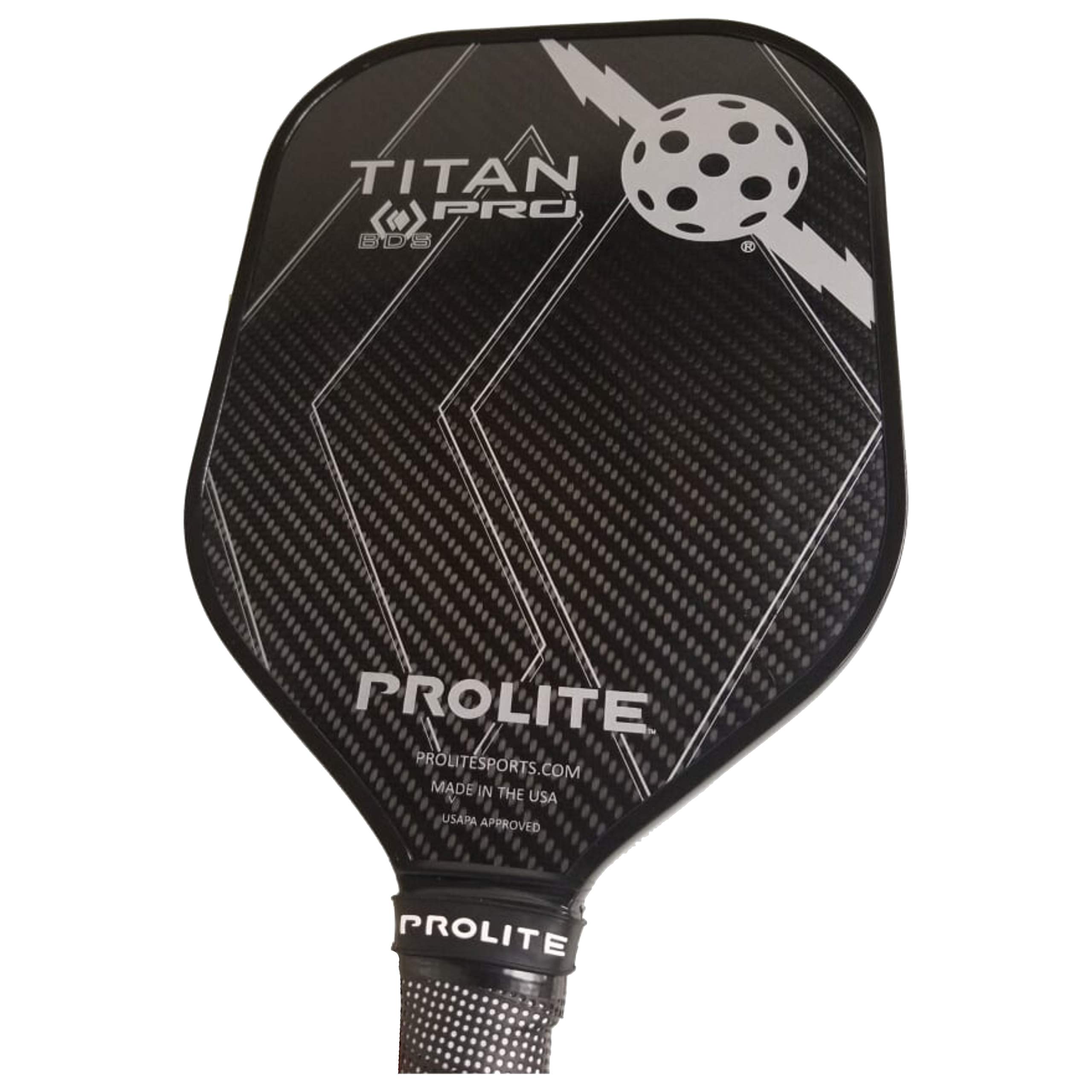 Titan Pro BDS Pickleball Paddle - Premium Metallic Edition (Silver Lining)