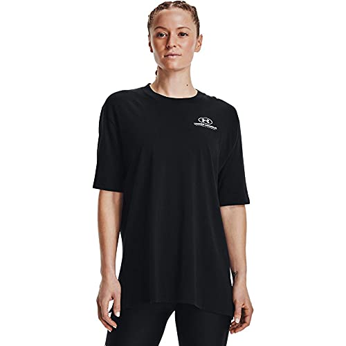 Under Armour Women's Oversized Graphic Short-Sleeve T-Shirt, Black (001)/Black, X-Large