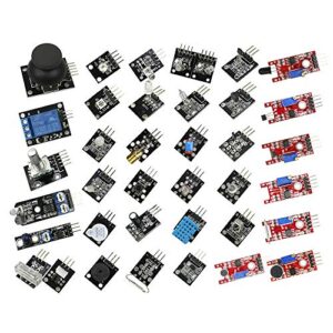 Alician for Arduino 45 in 1 Sensors Modules Starter Kit Better Than 37in1 Sensor Kit 37 in 1 Sensor Kit UNO R3 MEGA2560 OPP Bag