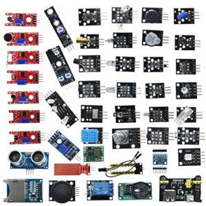 Alician for Arduino 45 in 1 Sensors Modules Starter Kit Better Than 37in1 Sensor Kit 37 in 1 Sensor Kit UNO R3 MEGA2560 OPP Bag