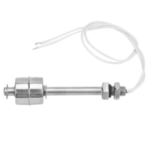 Liquid Level Sensor,Water Level Switch,0~220V Stainless Steel Liquid Water Level Sensor, Stainless Steel Switch, Switch for Pool Can 100mm, Suitable for Most Power Source