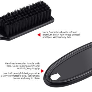 Patelai 2 Pcs Barber Blade Cleaning Brush Hair Clipper Nylon Brush Fades Barber Brush Hair Styling Brush Nail Brush Barber Accessory for Men Trimmer Cleaning Clipper Manicure Salon(Black)