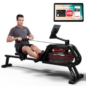 HARISON Water Rowing Machines with Tablet Holder- Water Rower for Home Use