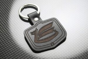 handmade leather keychain keyring compatible with toyota celica dragon key fob