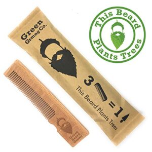 Naturally Normal Bamboo Pocket Comb (3-Pack) – Sustainable Wood Combs that Plant Trees by Green Beard Grmng