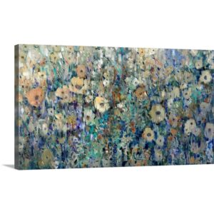 greatbigcanvas spring eternal canvas wall art print, floral home decor artwork, 48"x27"x1.5"
