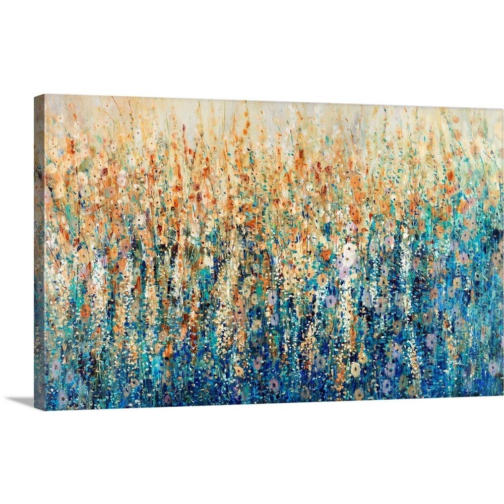 GREATBIGCANVAS Variety of Wildflowers Canvas Wall Art Print, Floral Home Decor Artwork, 48"x30"x1.5"