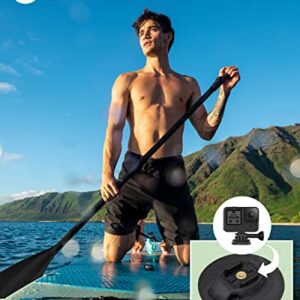 DAMA Inflatable Stand Up Paddle Board 11'x33" x6", Inflatable Yoga Board, Dry Bags, Camera Seat, Floating Paddle, Hand Pump, Board Carrier, Durable & Stable for 3 People