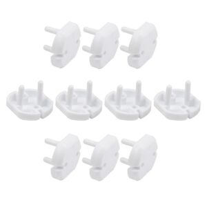fielect 20pcs outlet plugs covers eu outlet covers childproof plug protectors electric socket cover electrical protector 2-hole white 20pcs