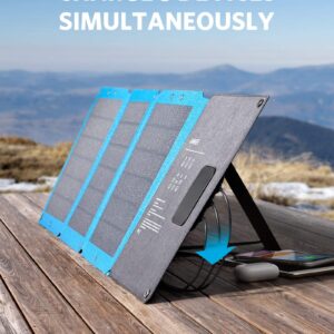 Solar Charger, Anker 24W 3-Port USB Portable Solar Charger with Foldable CIGS Panel for Camping, PowerPort Solar for iPhone 12/SE/11/XS Max/XR/X/8, iPad, Samsung Galaxy S20/S10/S9/S8, and More