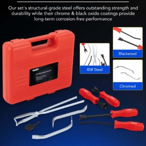 Orion Motor Tech 32pc Dual Brake Tools, 2 in 1 Caliper Compression Tool and Drum Brake Tool Kit, Brake Caliper Tool Kit and Drum Brake Tool with Brake Spring Tool Compressor Pliers Installer Remover