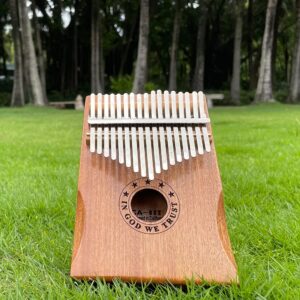 Kalimba Thumb Piano 17 Keys Musical Instruments, Mbira Finger Piano Gifts for Kids and Adults Beginners