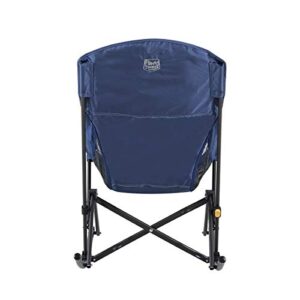 Timber Ridge Capsule Quad Folding Rocker Compact Rocking Camping Chair, 22.83”W x 20.47”D x 18.5”/33.07H, Blue