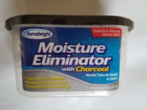 homebright moisture eliminator with charcoal, 9.8oz 277g, traps excess moisture, eliminates tough odor
