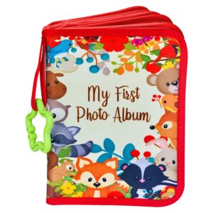 ToddleBee Baby Photo Album - Soft Baby Book First Year Baby Photo Book | My First Book of Photos with Woodland Animals - Baby Album Holds 4x6 Pictures for Memory Album Baby Shower