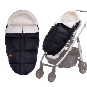kz dotnz universal stroller blanket, front panel removeable multifunction stroller bunting bag, cosy toes fleece lined stroller footmuff fit for most stroller, stroller cover for winter