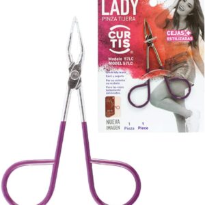 Best PROFESSIONAL Scissor TWEEZERS Great PRECISION for Facial Hair,Ingrown Hair,Fine Hair, Blackhead. LESS PAIN,Silver & Purple Men/Women with EASY SCISSOR HANDLE Expert Tools Made in MEXICO (UPDATED)