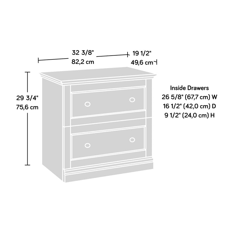 Sauder Barrister Lane Engineered Wood Lateral File Cabinet in Sindoori Mango