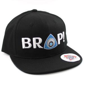 brap! baseball cap - flat brim black hat for wankel rotary fans