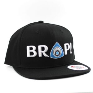 BRAP! Baseball Cap - Flat Brim Black Hat for Wankel Rotary Fans