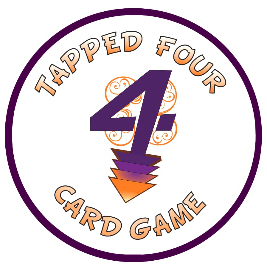 Tapped Four Card Game, 2 to 8 Players - Strategy, Luck, Laughter, Nonstop Fun for Family and Friends