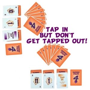 Tapped Four Card Game, 2 to 8 Players - Strategy, Luck, Laughter, Nonstop Fun for Family and Friends