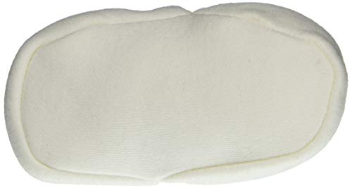 Burt's Bees Baby Baby Booties, Organic Cotton Adjustable Infant Shoes Slipper Sock, Eggshell White, 6-9 Months