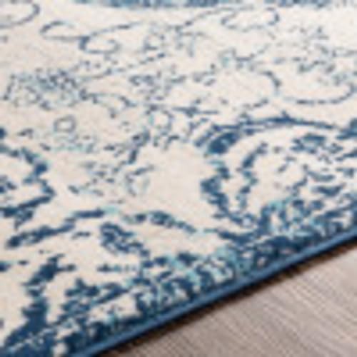 Livabliss Lohena Navy Area Rug, 5 ft 3 in x 7 ft 1