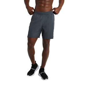 champion mens sport shorts, athletic for men, lightweight gym 7", stealth, large us