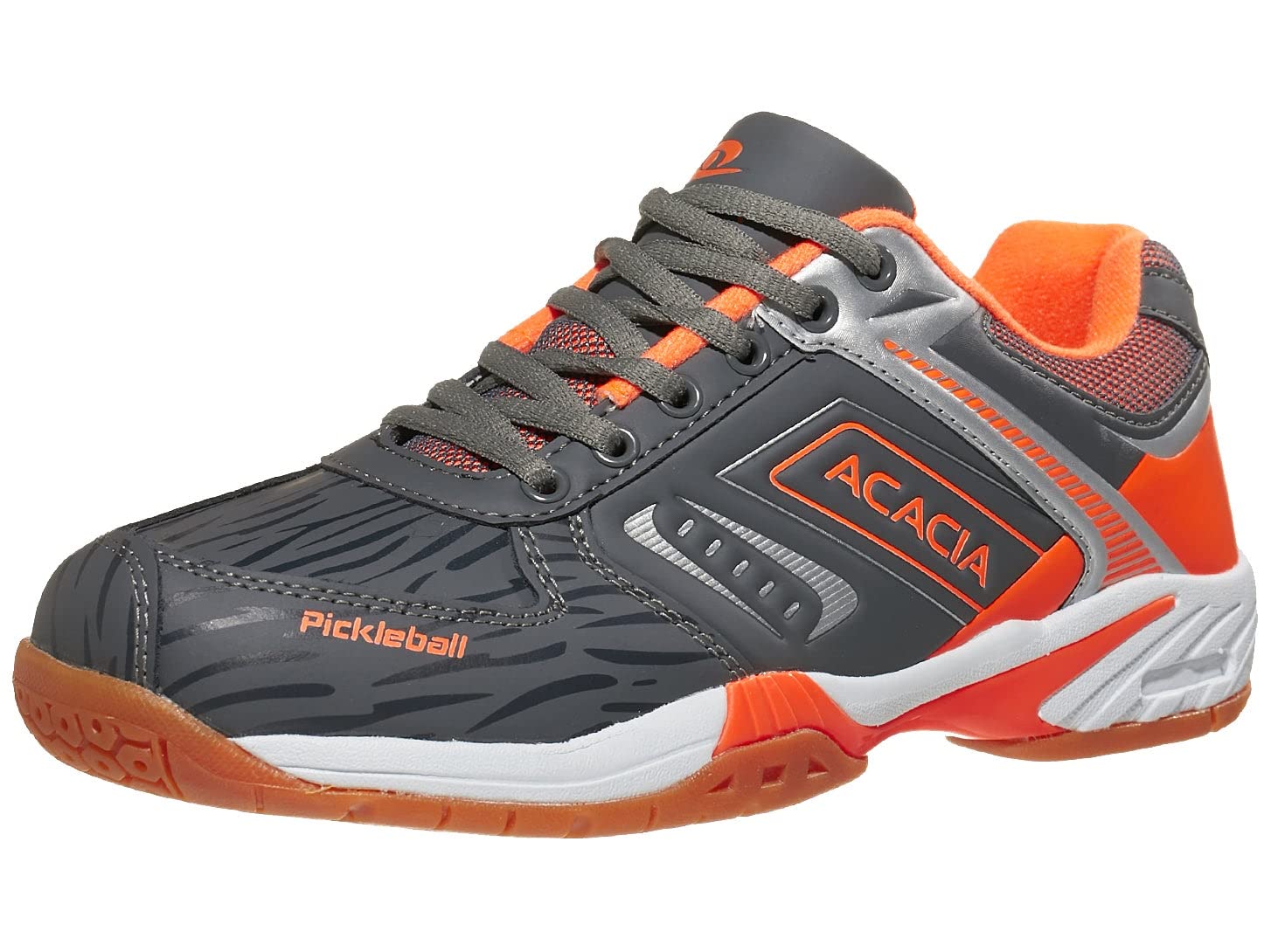 ACACIA HYPERSHOT Pickleball Shoes Grey/Orange, 8